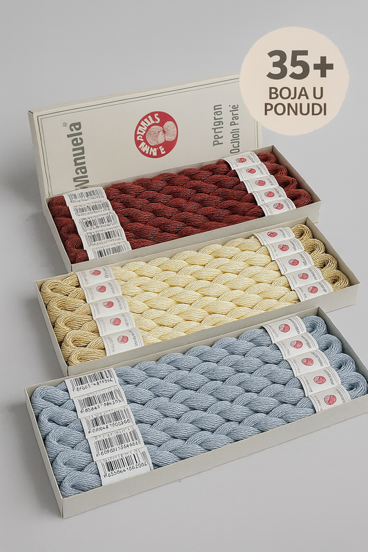 Manuela Perle Cotton konac za Vez Heklanje Strikanje